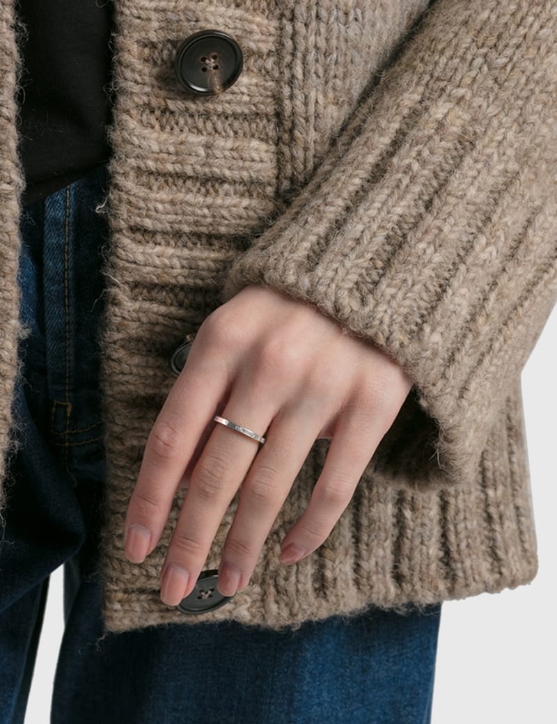 Maison Margiela - Number Logo Slim Ring | HBX - Globally