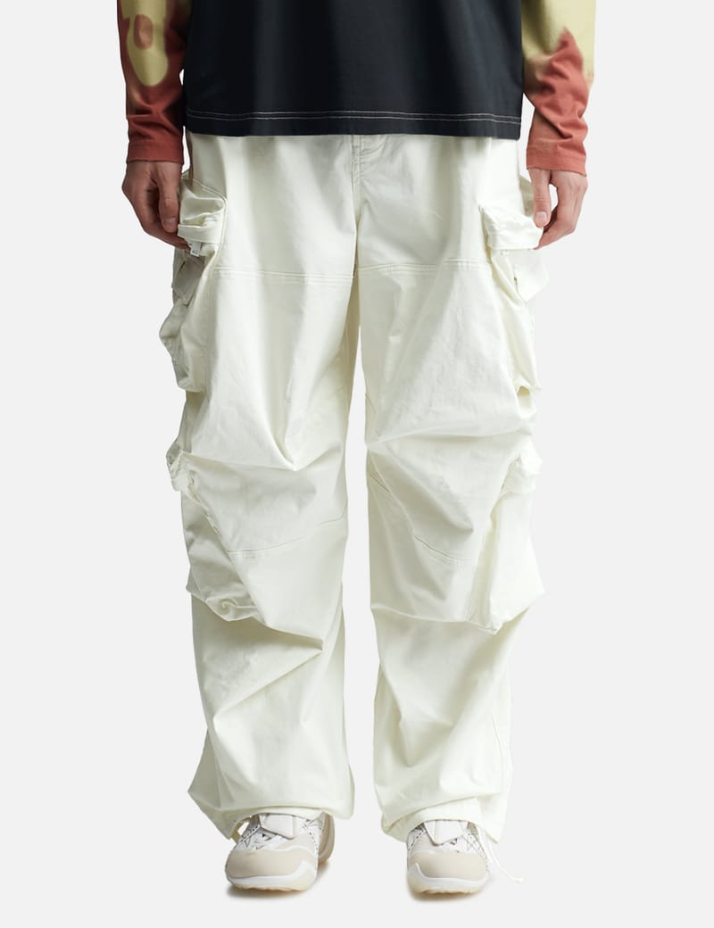 Diesel - Cargo pants in stretch cotton satin | HBX