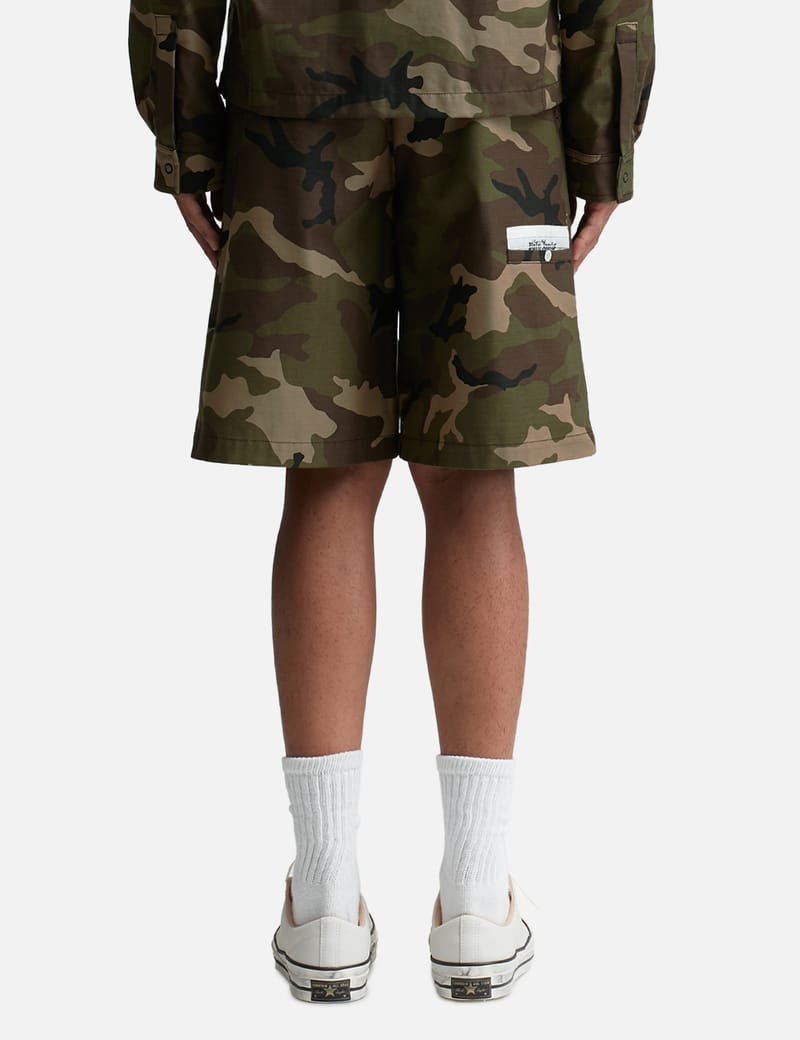Palm Angels - Sartorial Waistband Camo Shorts | HBX