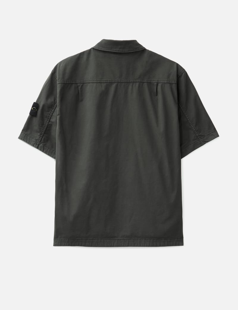 Stone Island Supima® Short-sleeve Overshirt - Mercerized cotton