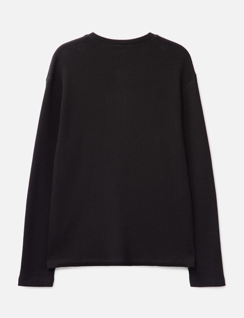 COOR - Waffle Henley Neck Long Sleeve T-shirt | HBX