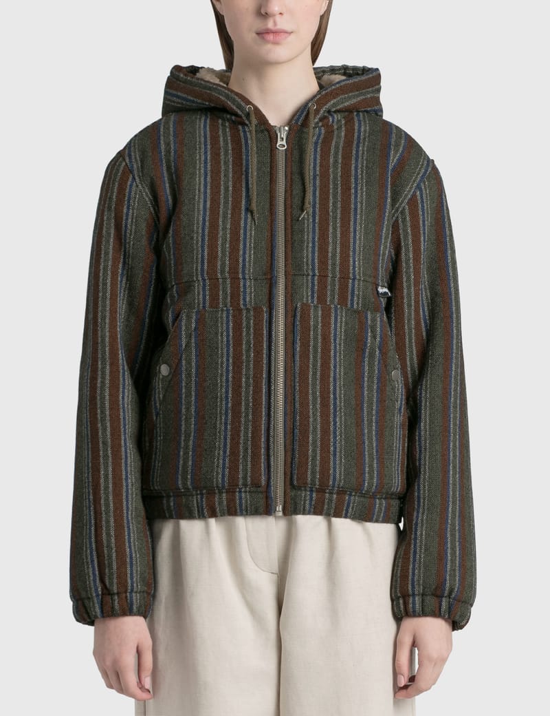 Stüssy - Wool Stripe Work Jacket | HBX - Globally Curated Fashion