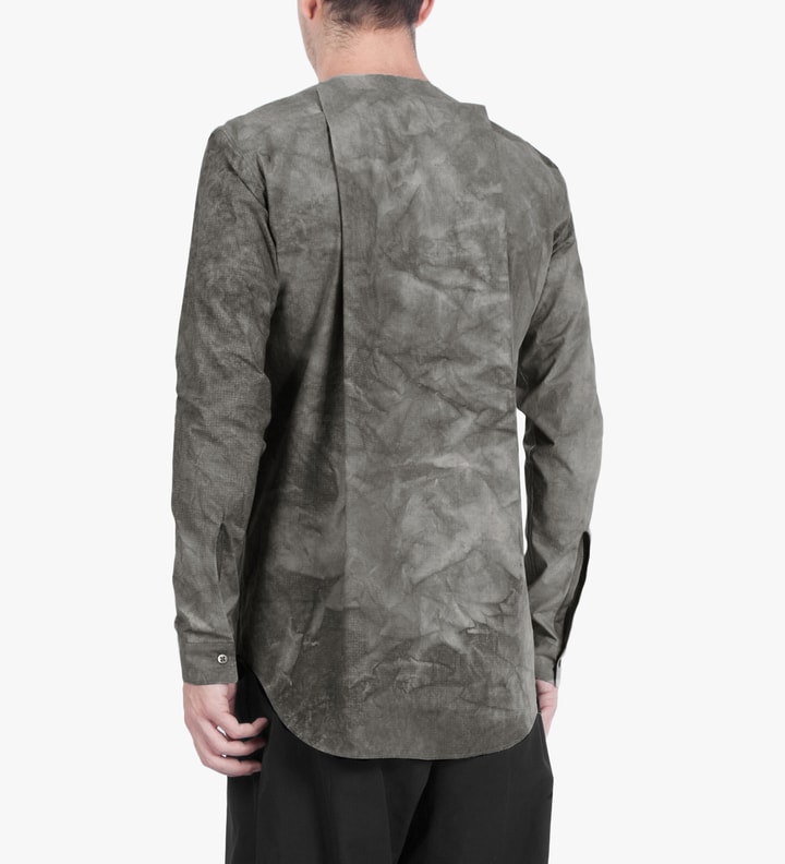 Damir Doma - Slate Grey SALIX Collarless Shirt | HBX
