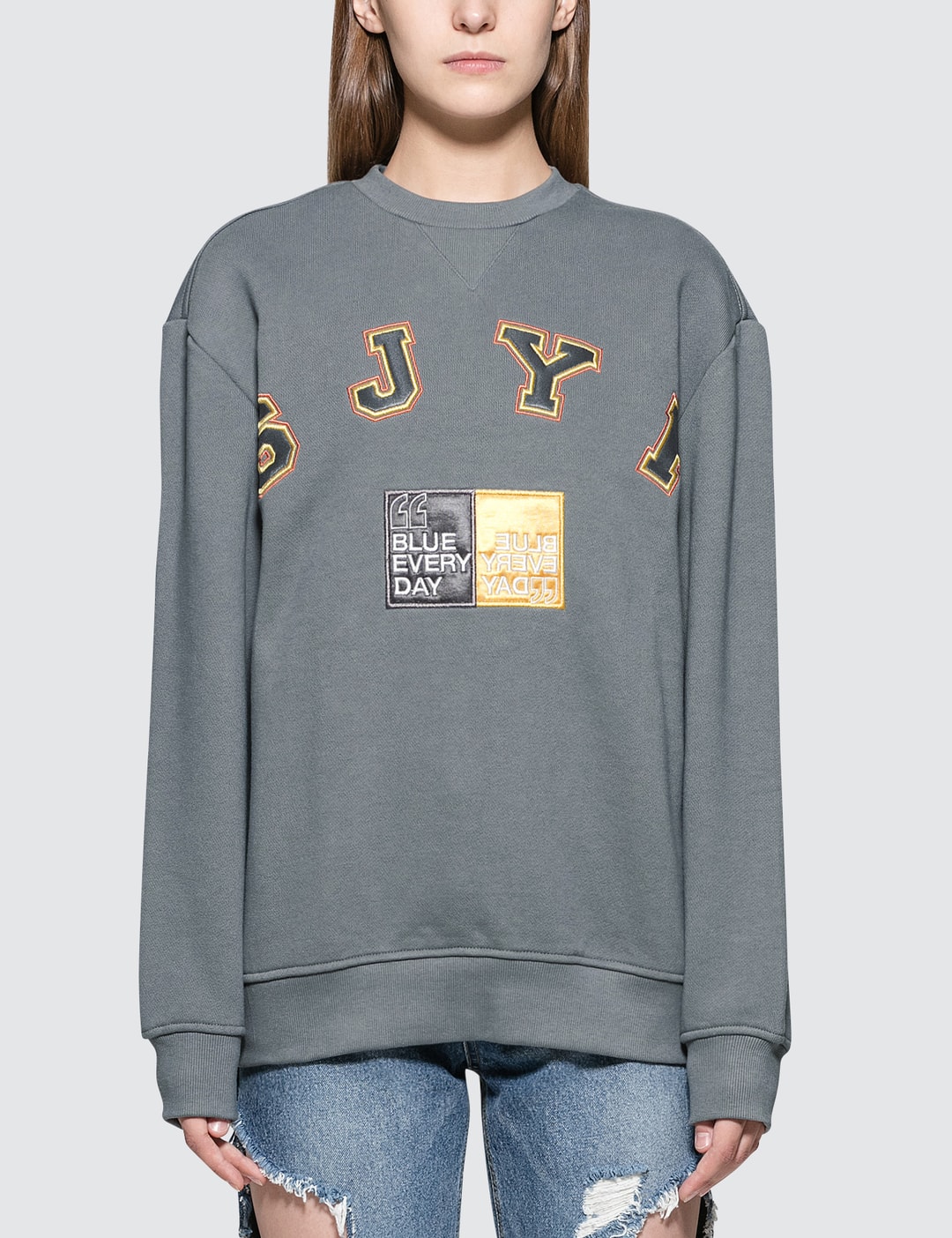 SJYP - Logo Sweatshirt | HBX - Globally Curated Fashion and Lifestyle ...