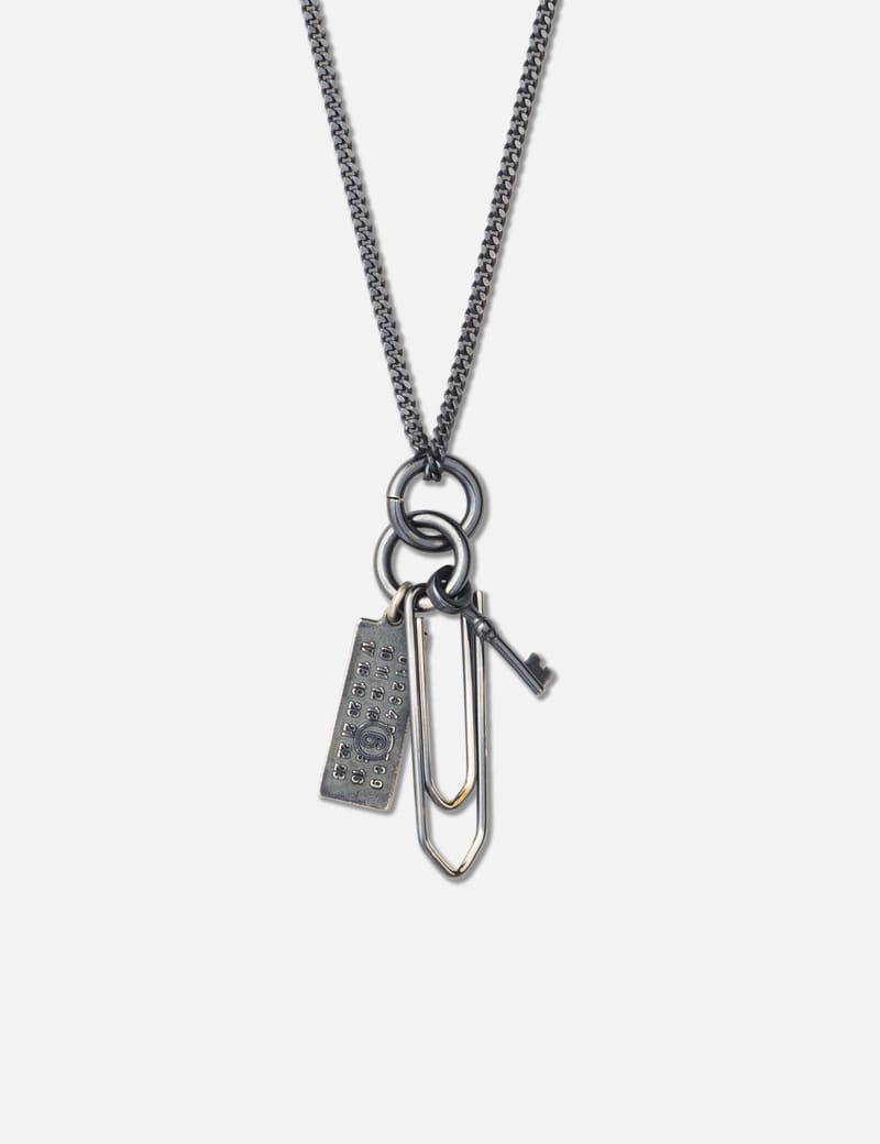 MM6 Maison Margiela Found Objects Necklace - Brass paperclip
