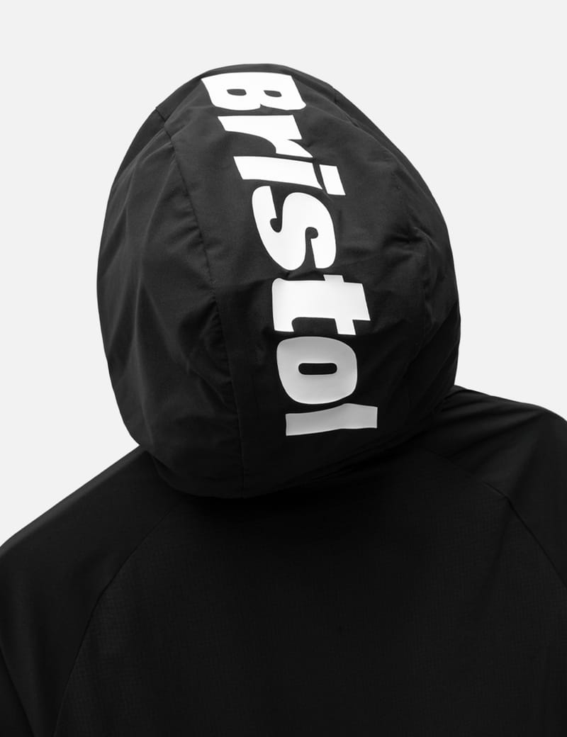 F.c. Real Bristol Stretch Light Weight Hooded Blouson In Black