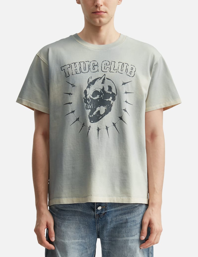 THUG CLUB TC Basic Long Sleeve - Vintage-washed cotton with metal