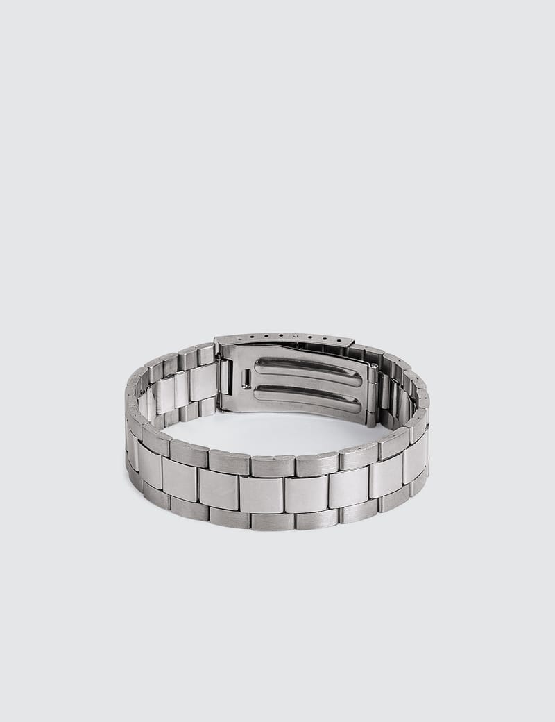 Maison Margiela - Watch Strap Silver Bracelet | HBX - HYPEBEAST 為