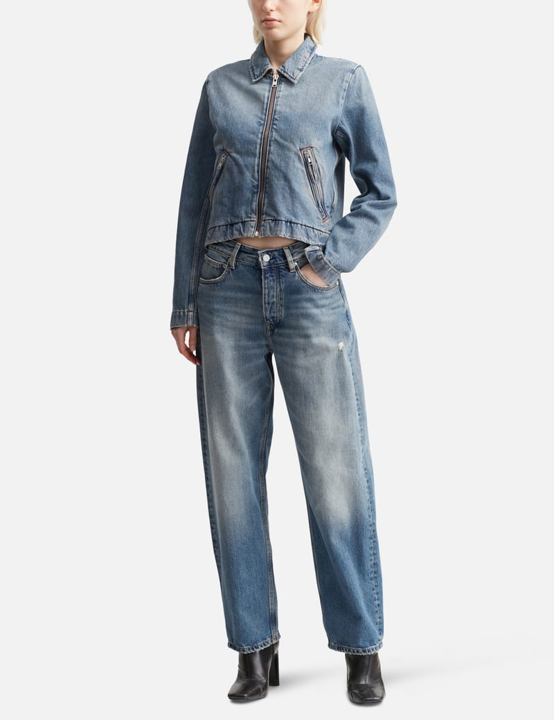 Maison Margiela - Denim jeans with slash details | HBX
