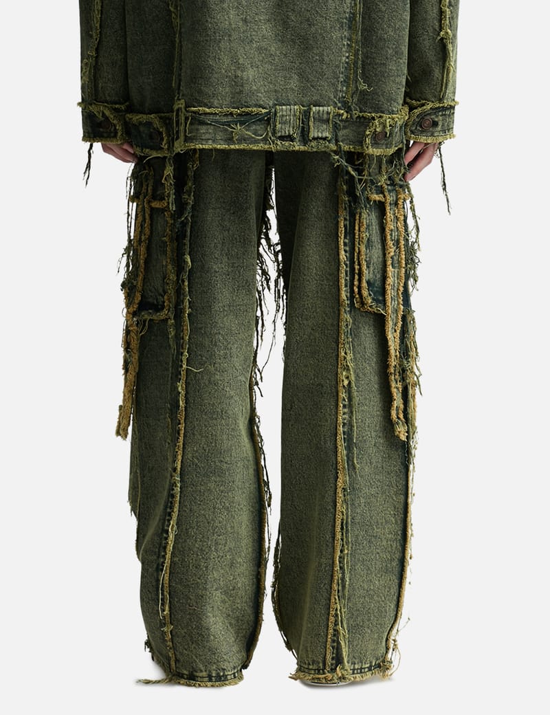 DHRUV KAPOOR - Destroyed Cargo Jeans | HBX - Globally Curated