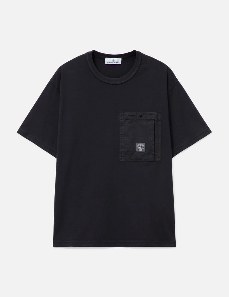 Stone Island Organic Cotton Jersey T-shirt - Garment-dyed black
