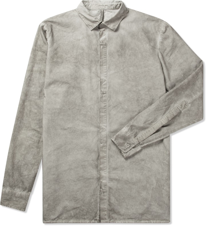 SILENT DAMIR DOMA - Grey Serin Basic Shirt | HBX
