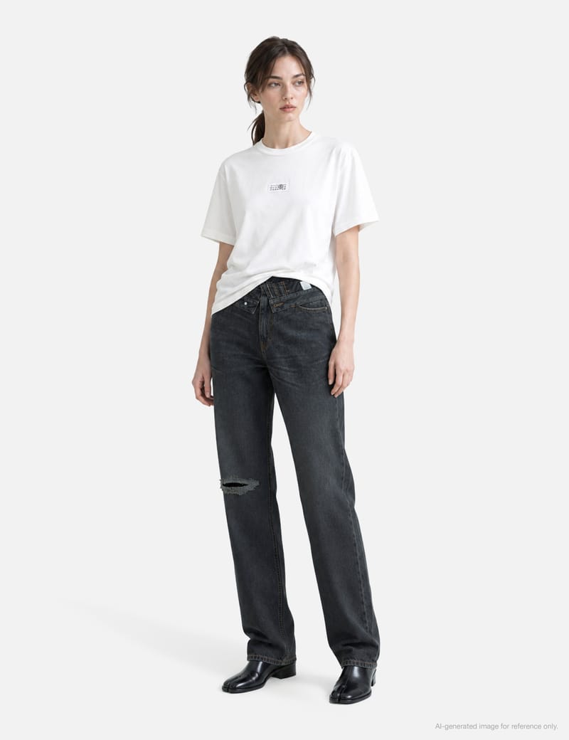 MM6 Maison Margiela Straight-leg Jeans - イタリア製ブラックの
