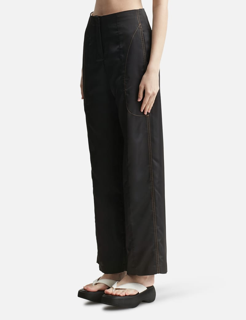 Kijun - Satin Bow Pants | HBX - Globally Curated Fashion and