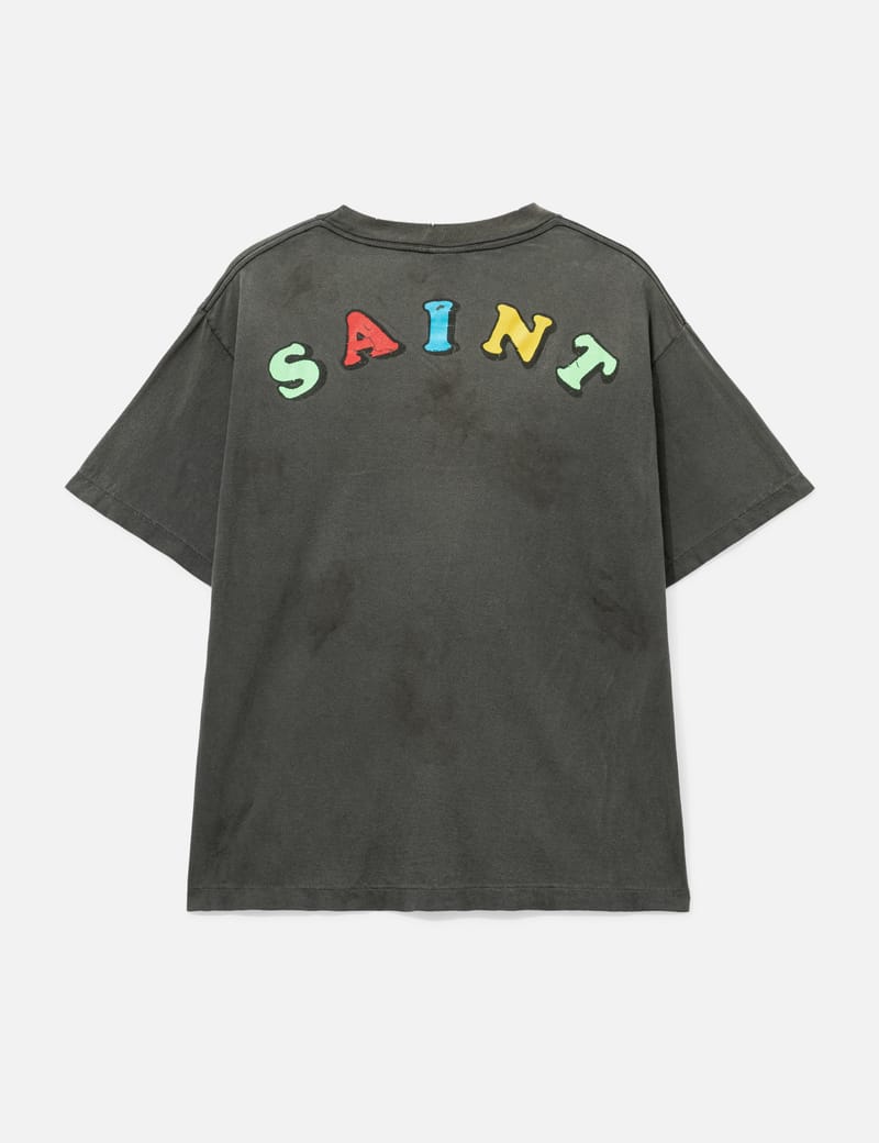 Saint Michael × Jamie Reid Vote For Light T-Shirt - Distressed