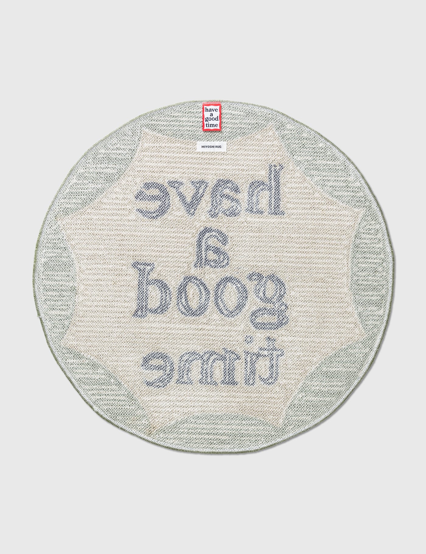 Have A Good Time - Circle Military Frame Rug | HBX - Globally