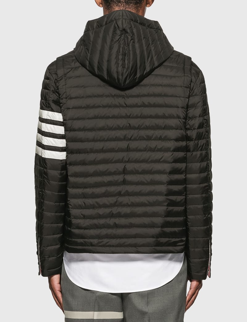 Thom Browne - 4 Bar Stripe Downfill Qulited Hooded Jacket