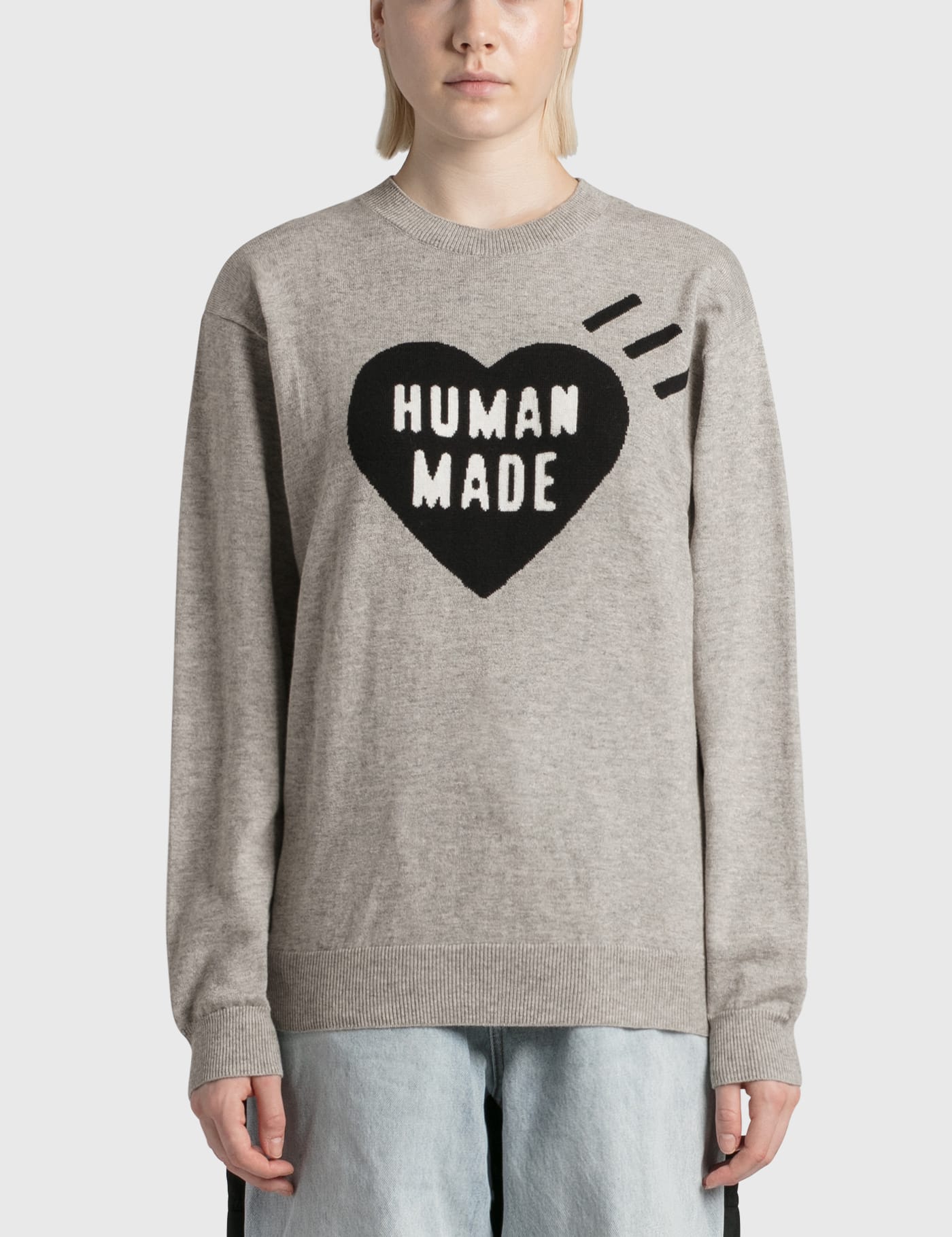 Human Made - Heart Knit Sweater | HBX - Globally Curated Fashion and  Lifestyle by Hypebeast