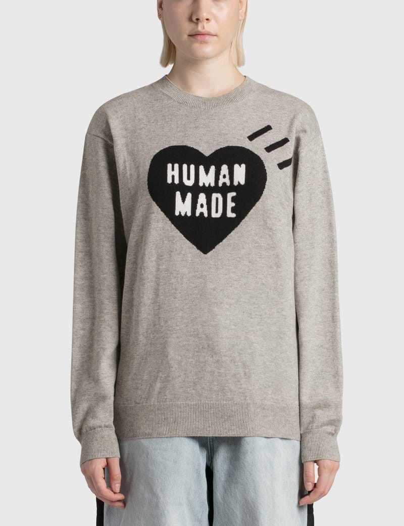 Human Made - Heart Knit L/s | HBX - HYPEBEAST 為您搜羅全球潮流時尚品牌