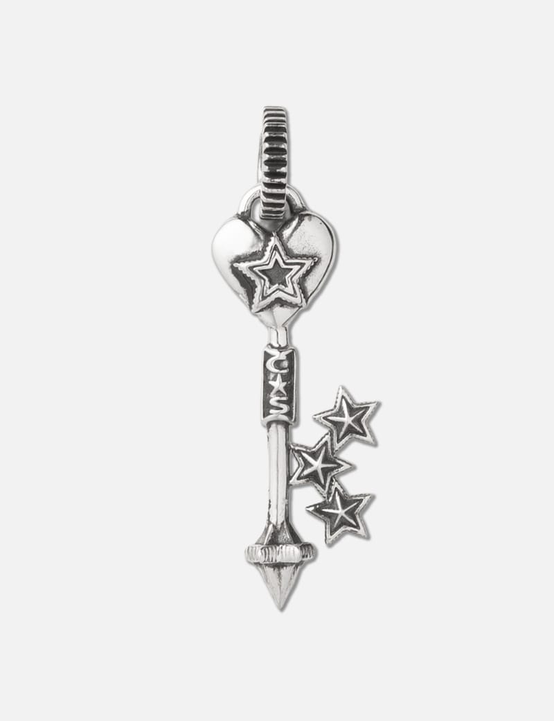 Cody Sanderson Arrow Star Hollow Rondelle Bead - Sterling silver