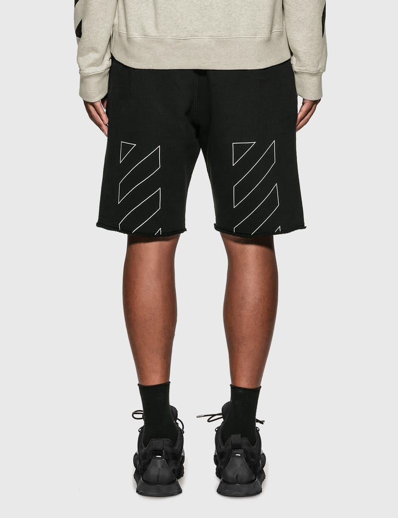 Off-White™ - Diagonal Sweat Shorts | HBX -  ハイプビースト(Hypebeast)が厳選したグローバルファッションu0026ライフスタイル