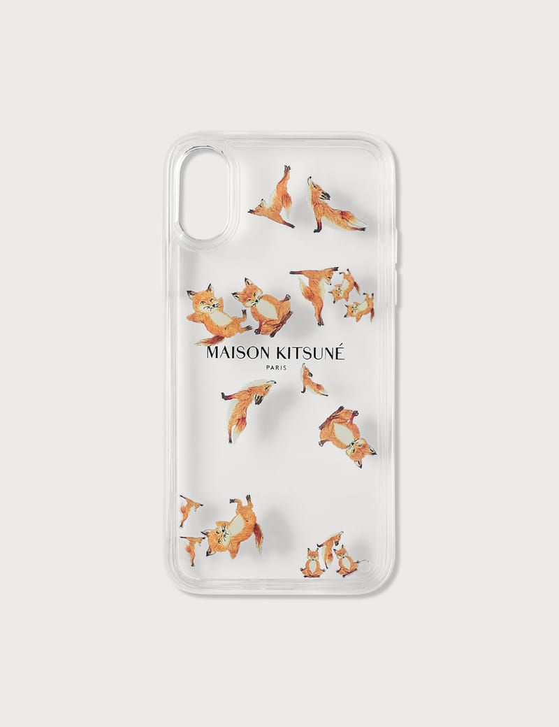 Maison Kitsuné - Aqua Yoga Fox iPhone X/XS Case | HBX - Globally ...