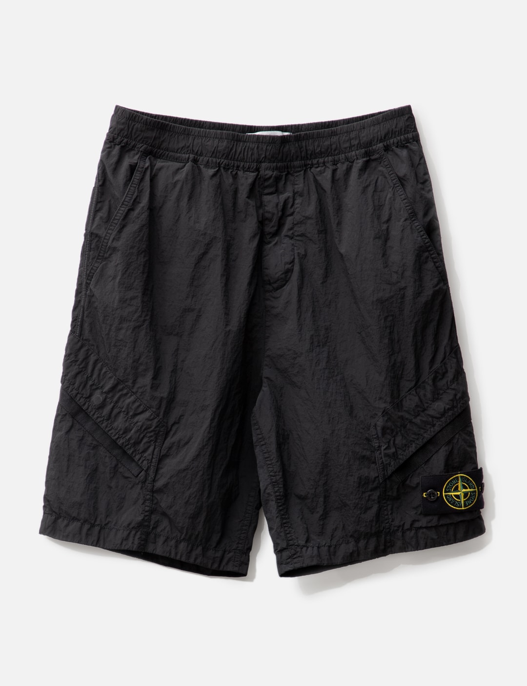 Black Re-Nylon Bermuda Shorts