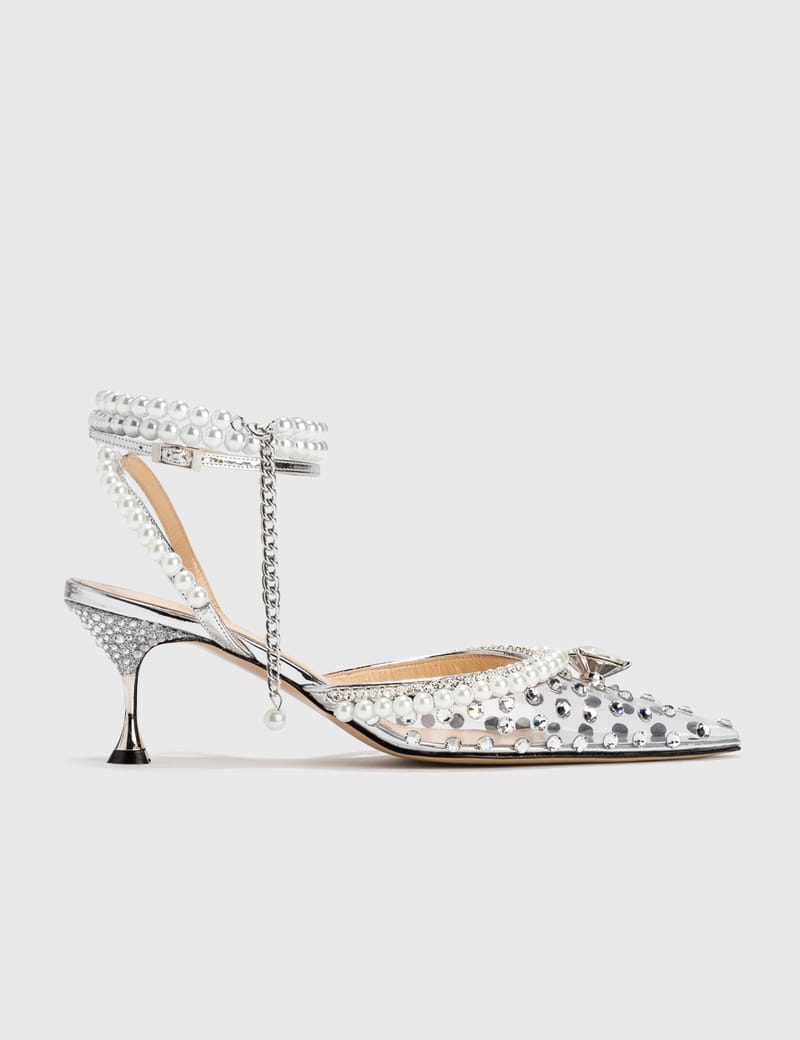 Clear sale diamond sandals