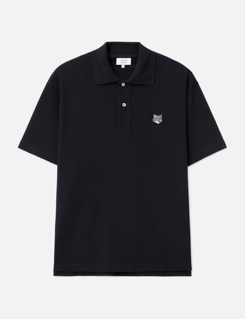 トップス maison kitsune double fox polo Maison Kitsuné - Double Fox Head Patch Polo | HBX - Globally