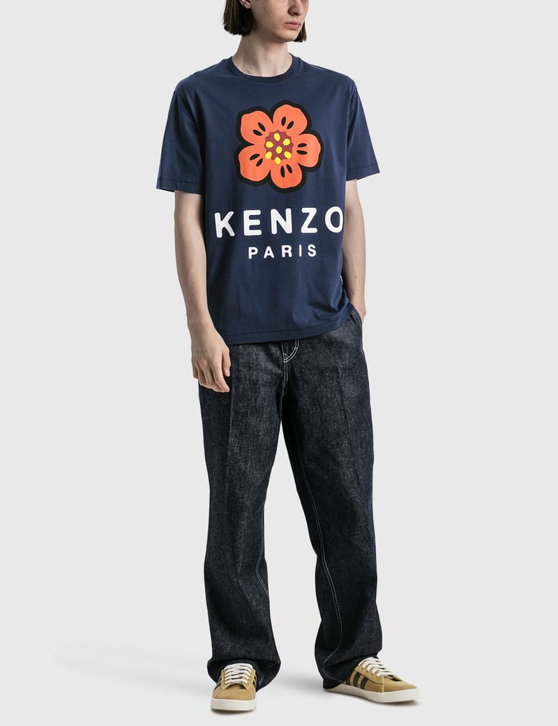 ★KENZO★ Bokeh Flower Short Sleeve T-Shirt Midnight Blue FD Boke Flower T-Shirt Midnight Blue | KENZO | EQVVS