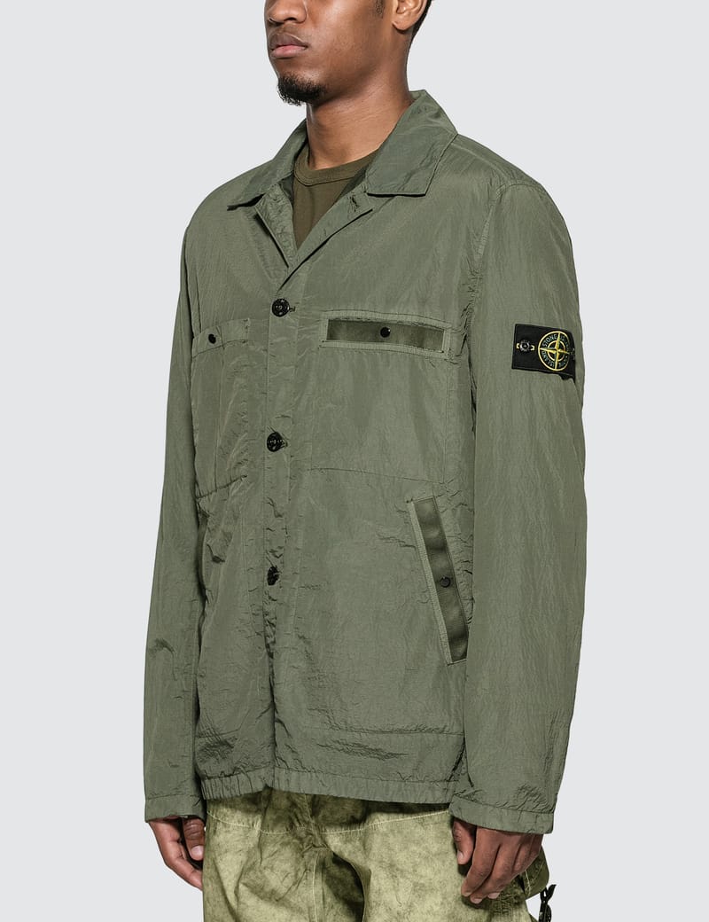 Stone Island - Seersucker Overshirt | HBX - Globally Curated