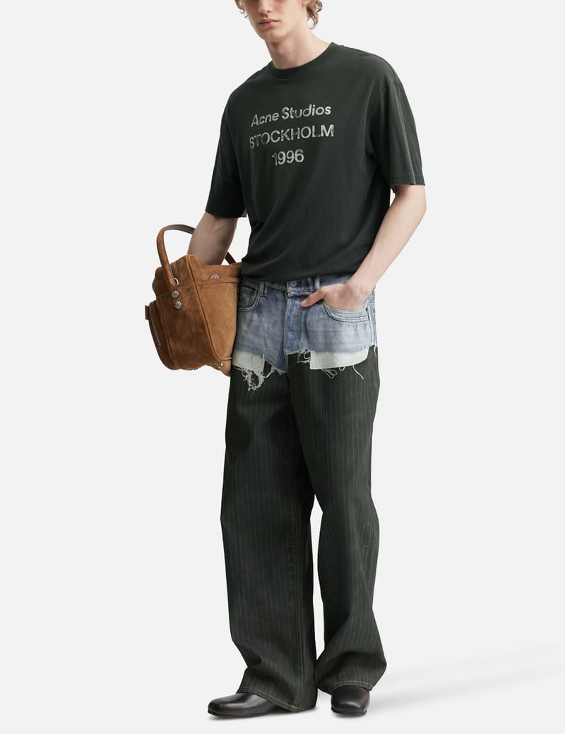 Acne Studios ロゴ Tシャツ リラックスフィット - ヴィンテージ加工と