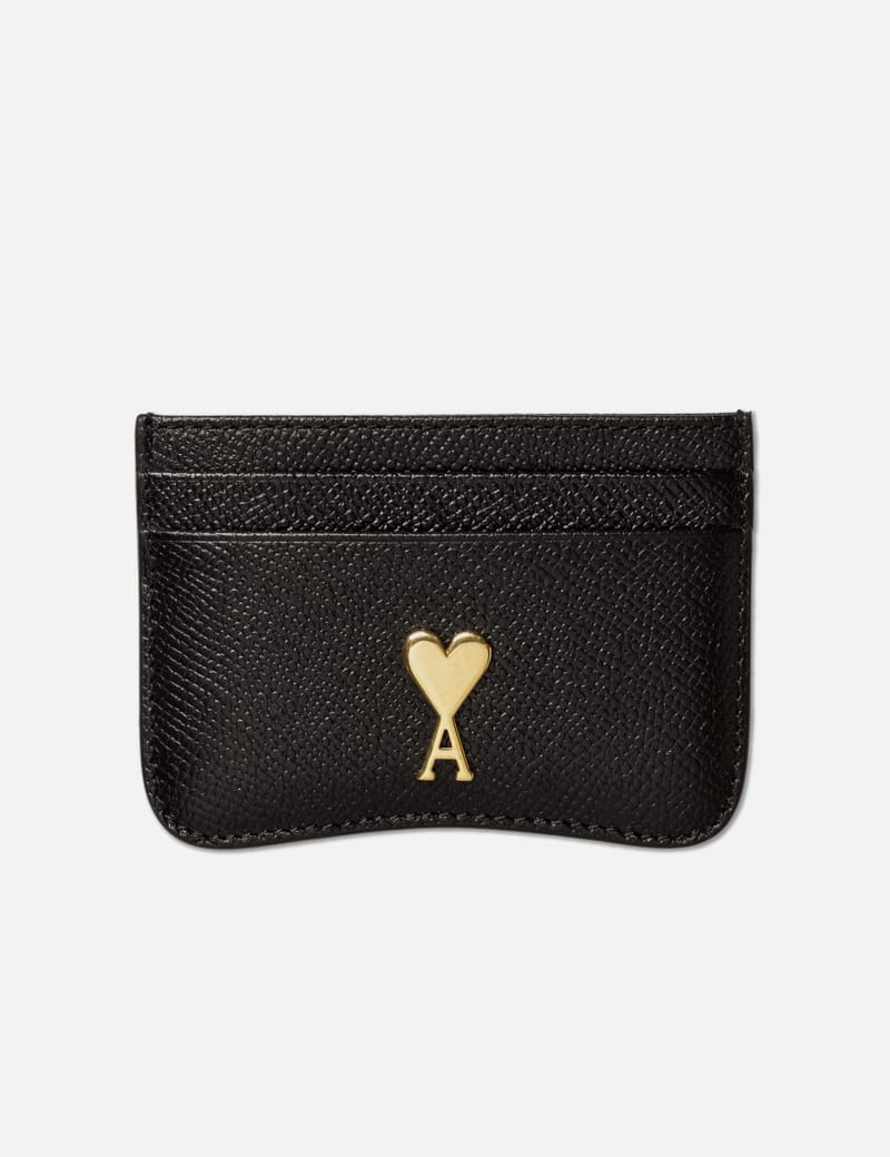 [AMI] Paris Paris Card Holder - Black / ☆送料込☆ Black Ami De Coeur Zipped Card Holder | AMI PARIS