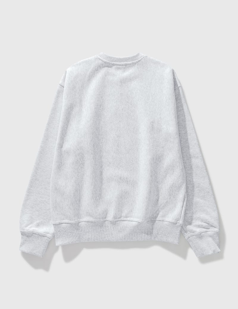 Swirl Appliqué Crewneck Jumper In Grey