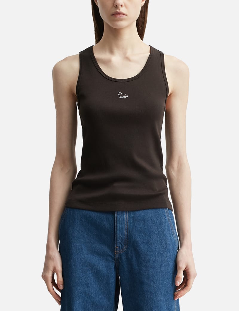 Maison Kitsuné - Baby Fox Ribbed Tank Top | HBX