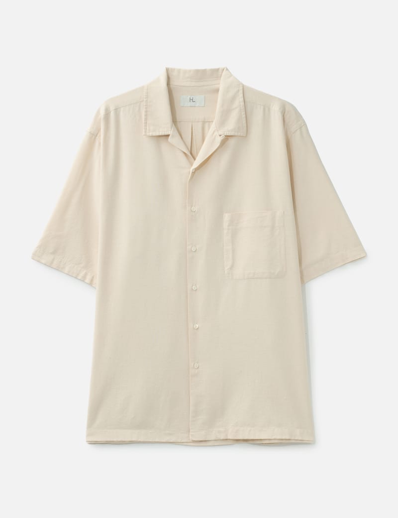 HERILL Linen Open Collar Shirt - Breathable relaxed linen shirt