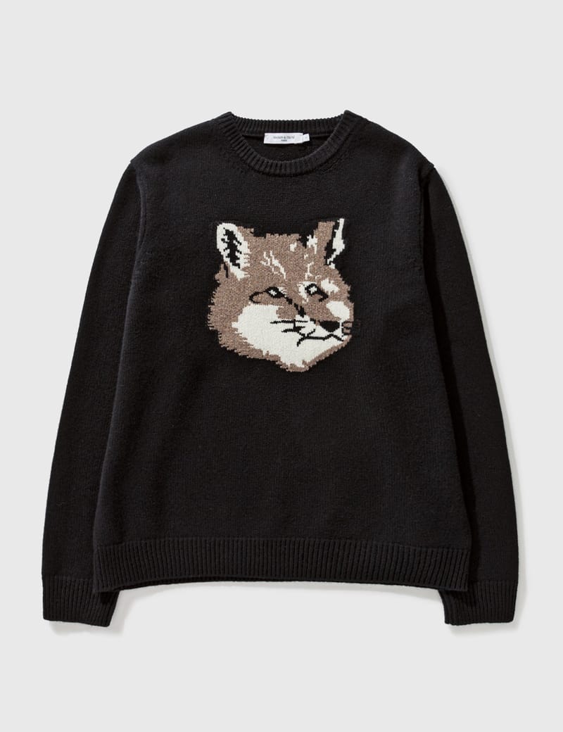 Maison Kitsuné - Big Fox Head Pullover | HBX - Globally Curated