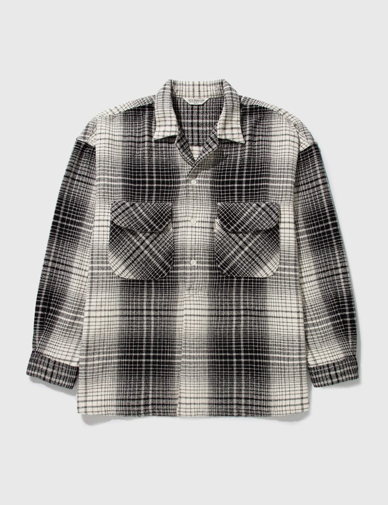 COOTIE Ombre Check Dropped Shoulder Coat