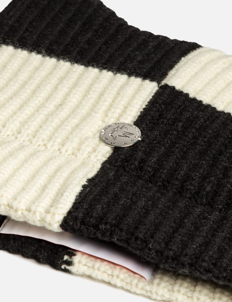 【Charles Jeffrey Loverboy】Chuncky Jester ビーニー Charles Jeffrey LOVERBOY Black & White Chuncky Jester Beanie