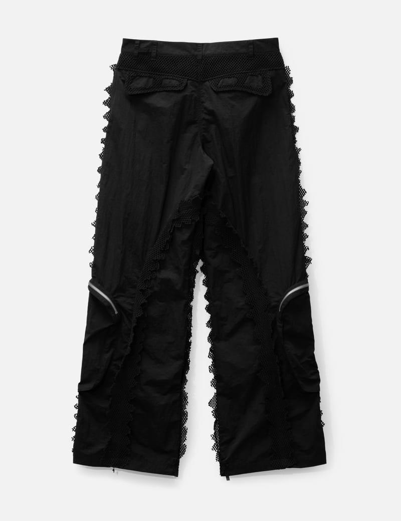 HELIOT EMIL◆SPHERICAL CARGO TROUSERS ブラック ナイロン Heliot Emil - CELLULAE CARGO TROUSERS | HBX - ハイプビースト
