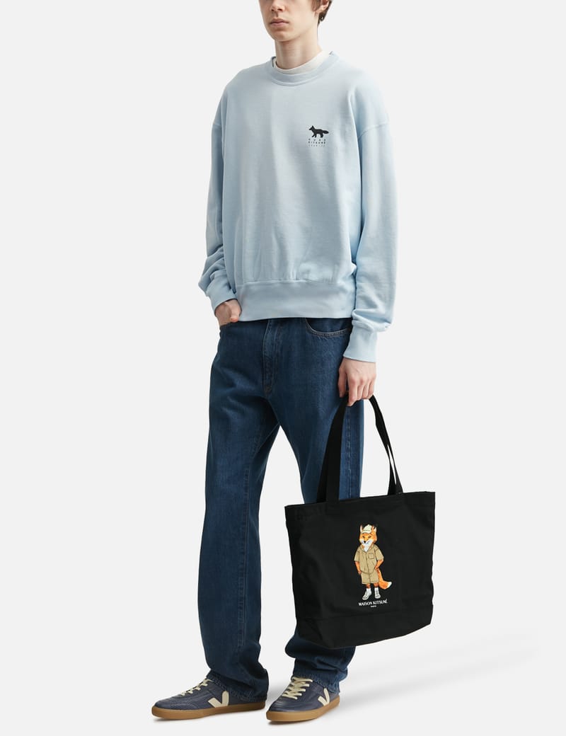 Maison Kitsuné - Bold Fox Head Double Face Scarf | HBX
