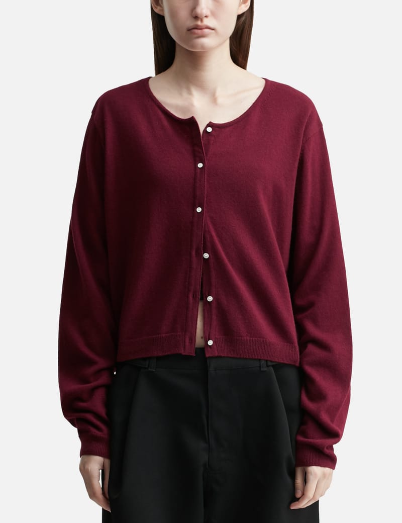 Glowny G Classic Loose Fit Cardigan - Wool-blend, relaxed fit in