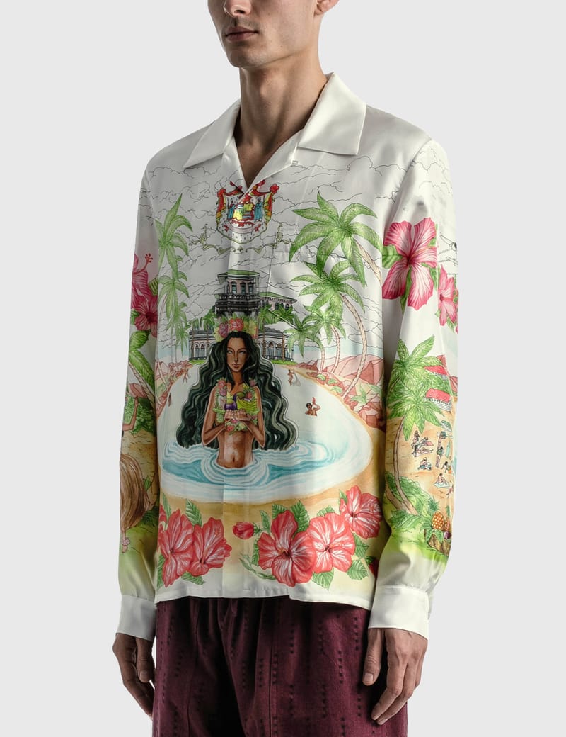 Casablanca - Kamehameha Printed Silk Twill Shirt | HBX - ハイプ