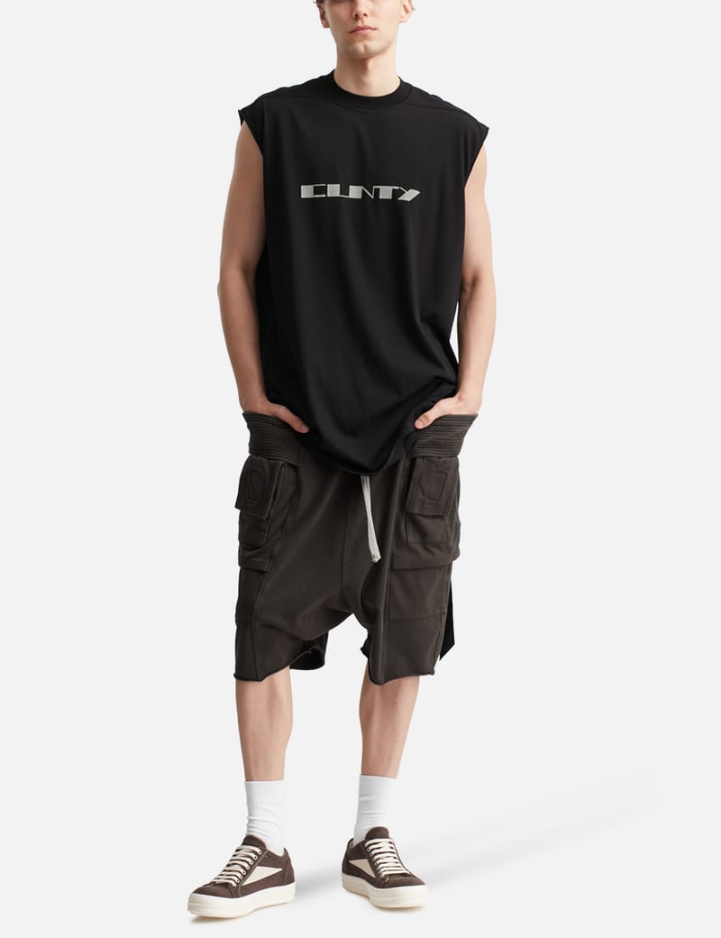 Rick Owens Drkshdw Creatch Cargo Pods - drop-crotch cargo shorts