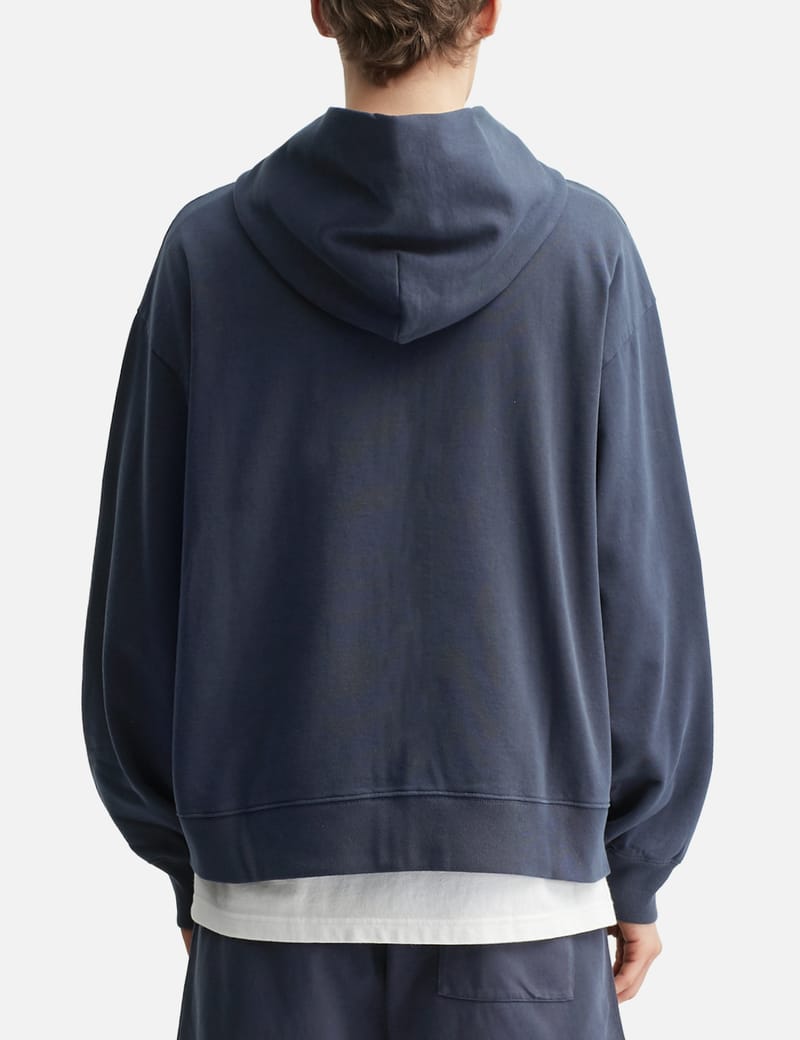 Sporty & Rich S&R Ivy Zip Hoodie - 海軍藍11.5oz純棉連帽拉鍊衛衣
