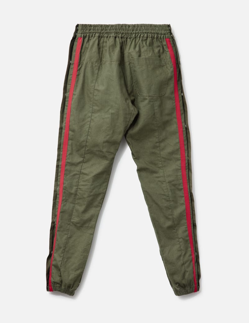 トラックパンツ・ジャージ HUECLOSET Track lin Wide Pants 25KERO211 セール】Satellite / サテライト / サイドライン トラックパンツ