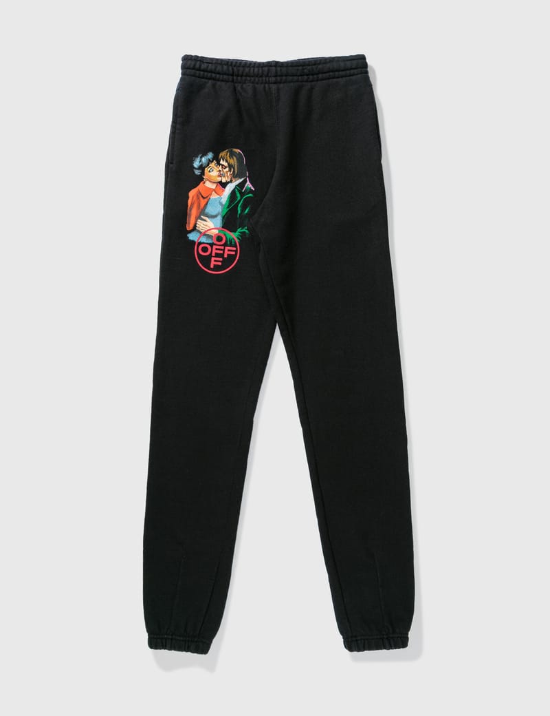 Off-White™ - Off White Kiss Print Sweat Pants | HBX - ハイプ ...