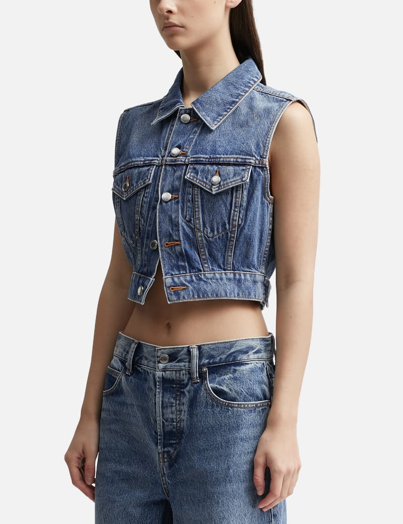 T By Alexander Wang - Shrunken Trucker Vest | HBX - Globally