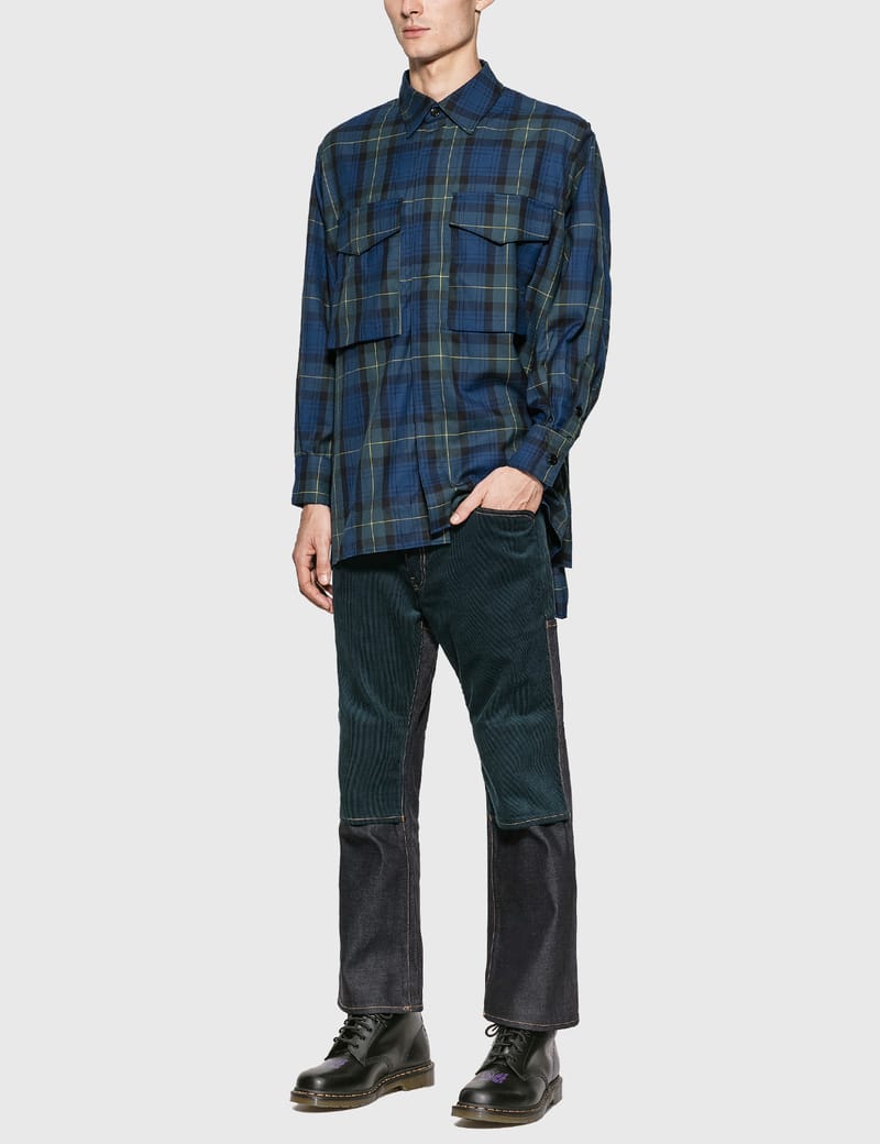 JieDa - Tartan Check Parachute Shirt | HBX - Globally