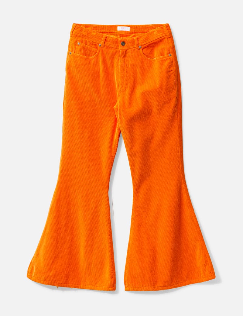 ERL - UNISEX CORDUROY FLARED PANTS WOVEN | HBX - Globally Curated